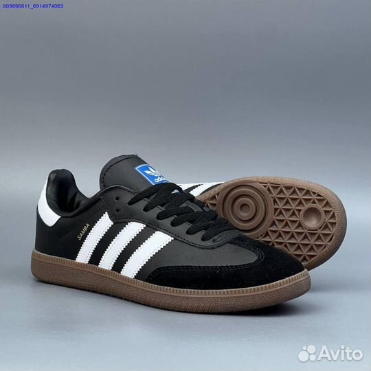 Кроссовки Adidas Samba Black (Арт.84752)