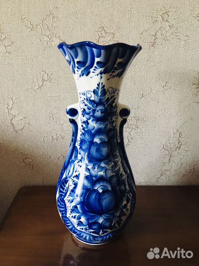 Фарфоровая посуда гжель ваза авторская работа