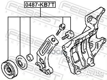 Ролик натяжителя (комплект) / mitsubishi L200,L