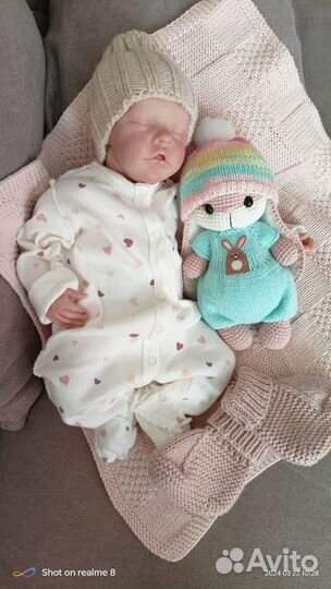 Вязаные игрушки ручной работы Зайка