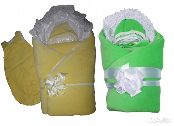 Выписка-конверт велюр/ новая