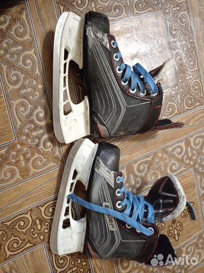Хоккейные коньки bauer 32 размер
