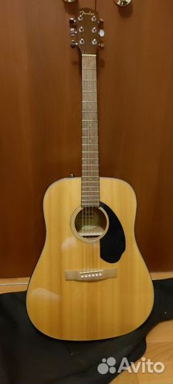 Гитара Fender CD-60S Dread/NAT + чехол, кападастер