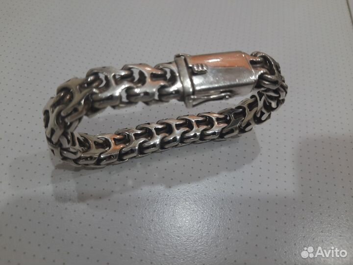 Серебряный браслет мужской 925