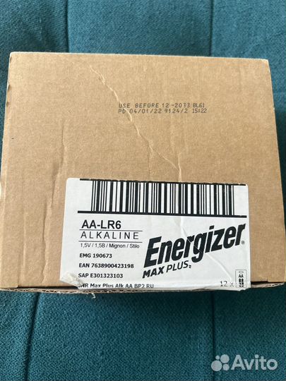 Батарейки energizer MAX plus AA