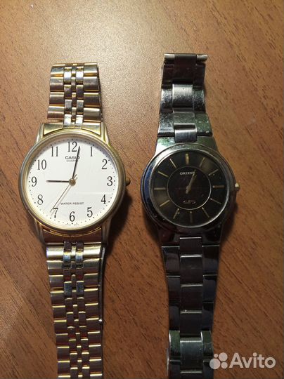 Мужские наручные часы casio и orient Япония