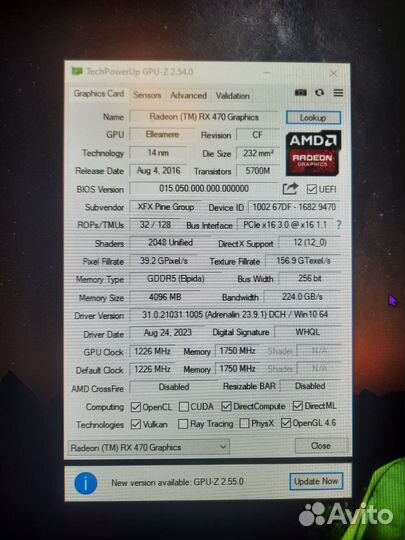 XFX RX470 4GB
