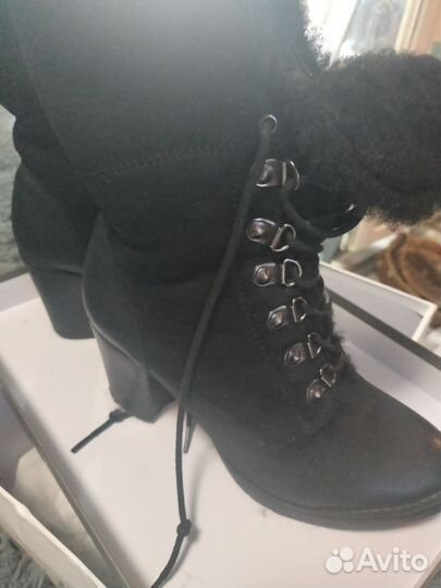 Ботильоны натуральная кожа, натуральный мех 36