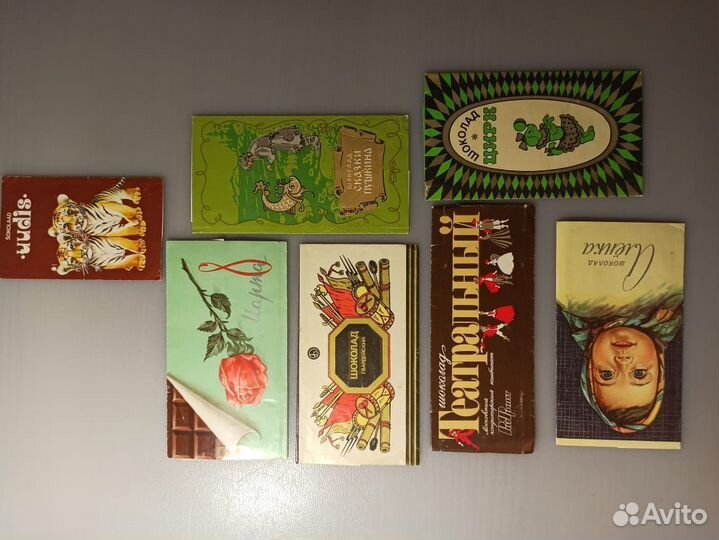 Обертка фантик этикетки от шоколада СССР