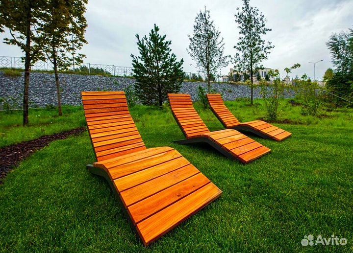 Устойчивый Шезлонг Scandi 160х60х82