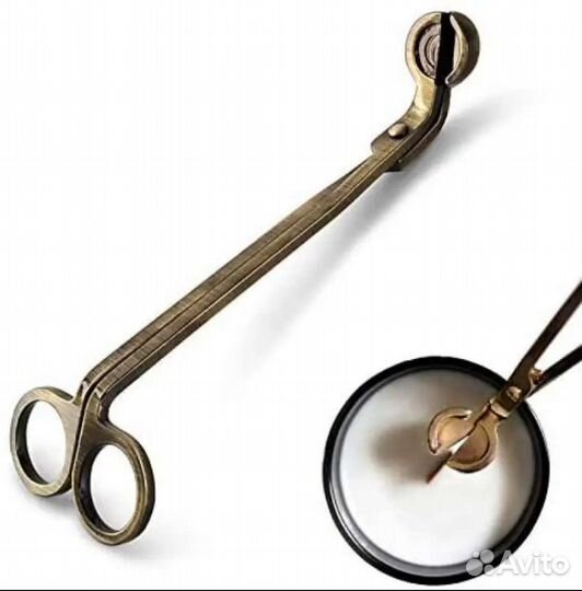 Триммер (ножницы) для свечей цвет Антик бронза