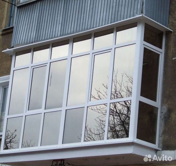 Панорамные окна балкона на 3 этаже