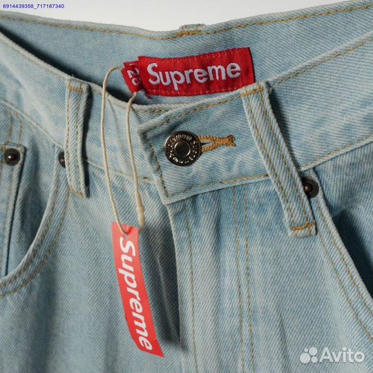 Джинсовые шорты Supreme