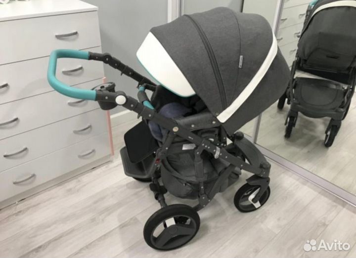 Adamex Monte Carbon 3 в 1, колеса гелевые