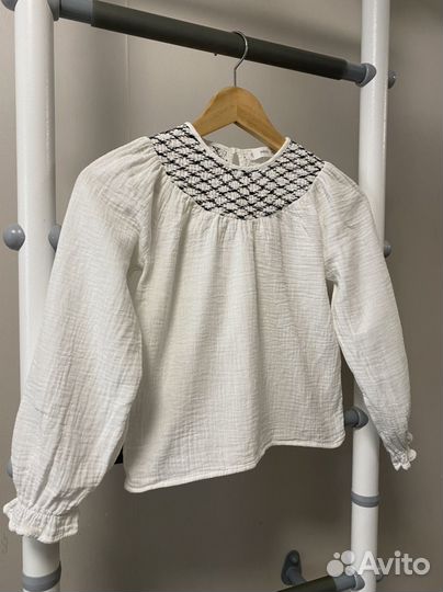 Блуза муслиновая Mango для девочки