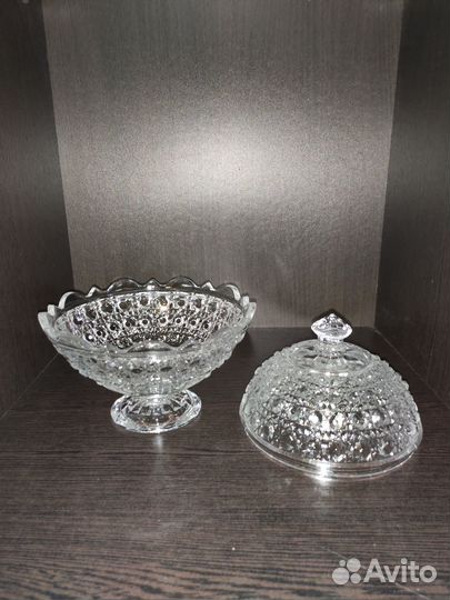 Конфетница на ножке винтажная