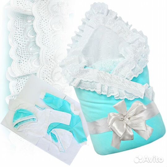 Детское одеяло на выписку из роддома новое