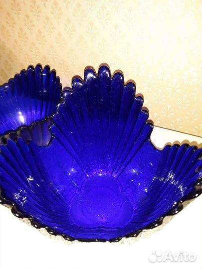 Салатники, фруктовницы из цветного стекла