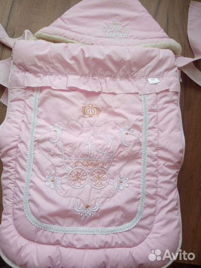 Конверт на выписку для девочки зима