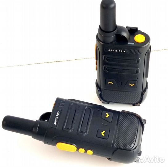 Легкая рация с наушником, комплект 2 штуки