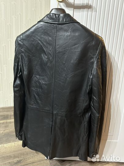 Кожаная куртка пиджак versace оригинал