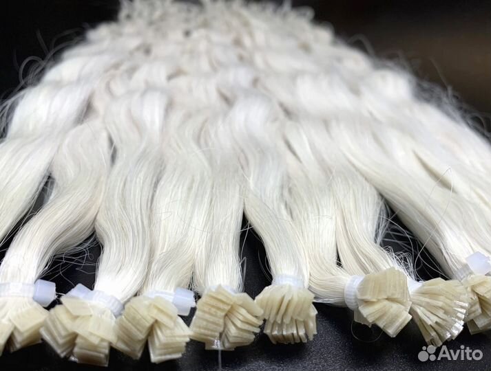 Славянские волосы для наращивания, 60см, блонд