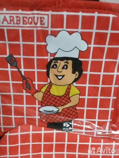 Набор: фартук, прихватка, рукавица