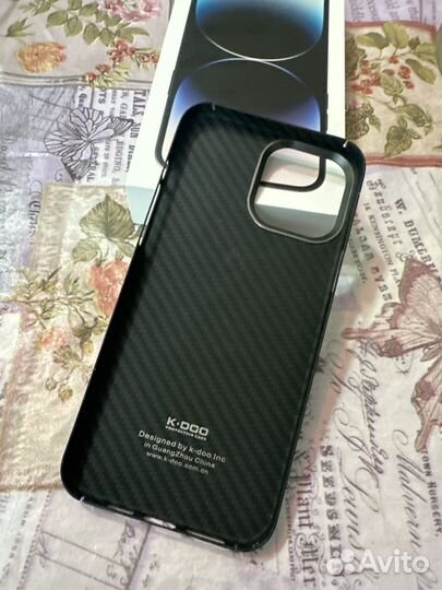 Чехол iPhone 13 pro max carbon