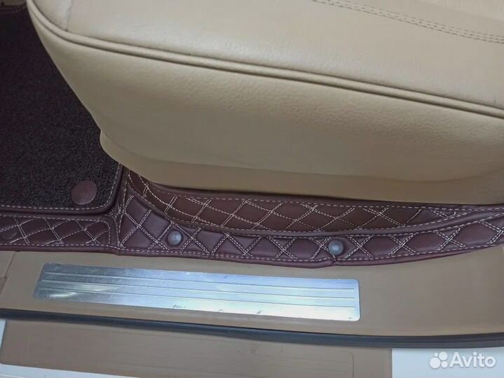 3д коврики из экокожи в салон авто с бортами