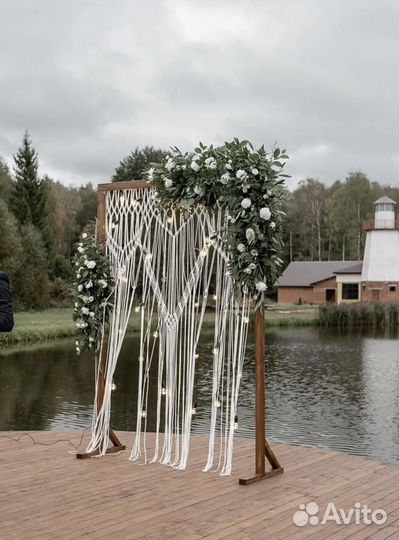 Свадебная арка макраме