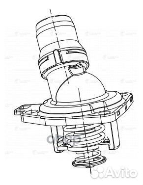 Термостат Honda Accord (08) 2.4i (с корпусом) (LT