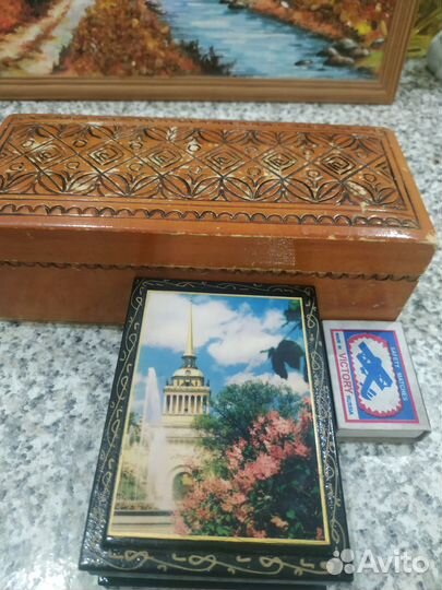Шкатулка деревянная СССР