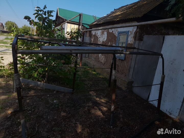 Тент и половина каркаса от газели