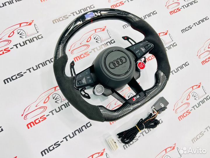 Руль Audi RS карбон дисплей Ауди TT ttrs 8S 2015+