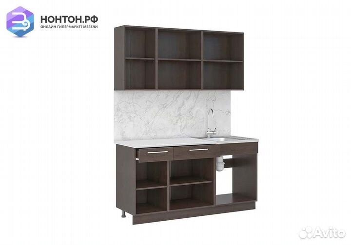 Кухня Маша 1.6 м венге / дуб сонома