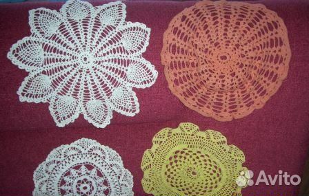Ажурные салфетки на кресла, столы, стулья