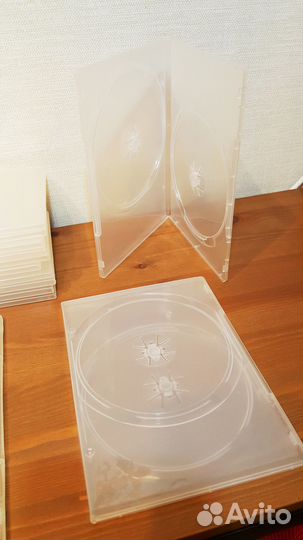 Коробка футляр CD DVD Box для 1 и 2 дисков, прозра