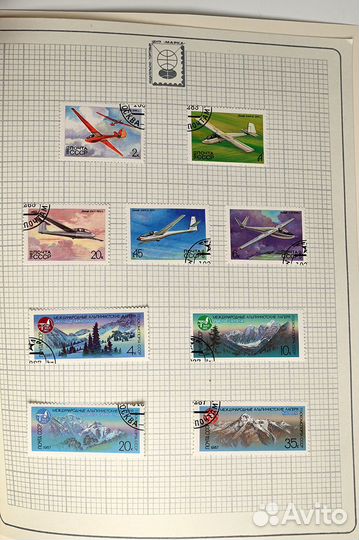 СССР Спорт Сувенирный набор марок в обложке