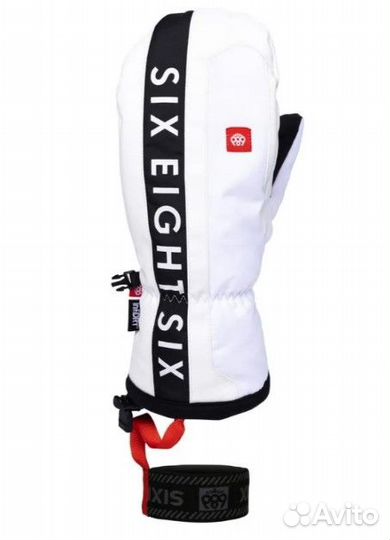 Варежки 686 MNS team merino white размер L