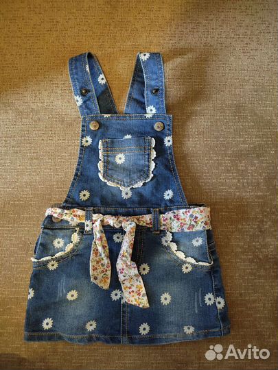 Джинсовый сарафан для девочки