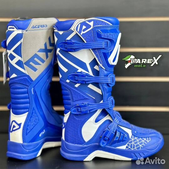 Мотоботы Acerbis x-team blue/White размер 41