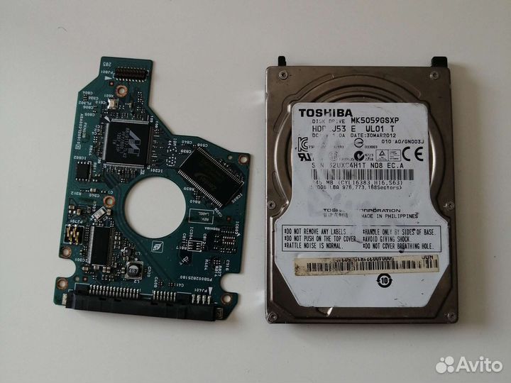 Плата от жёсткого диска mk5059gsxp