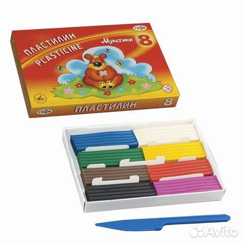 Пластилин: наборы, цвета поштучно, стеки для лепки
