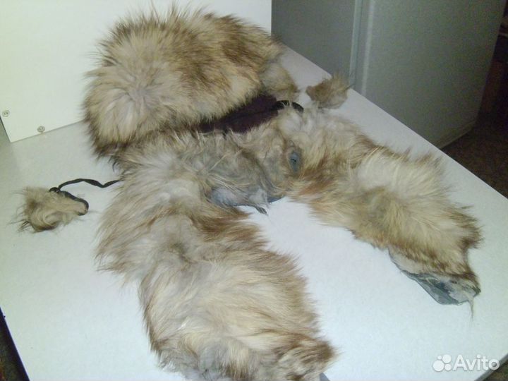 Шапка и воротник меховые