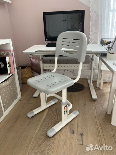 Растущие парта 95 см (с наклоном) и стул Fun Desk