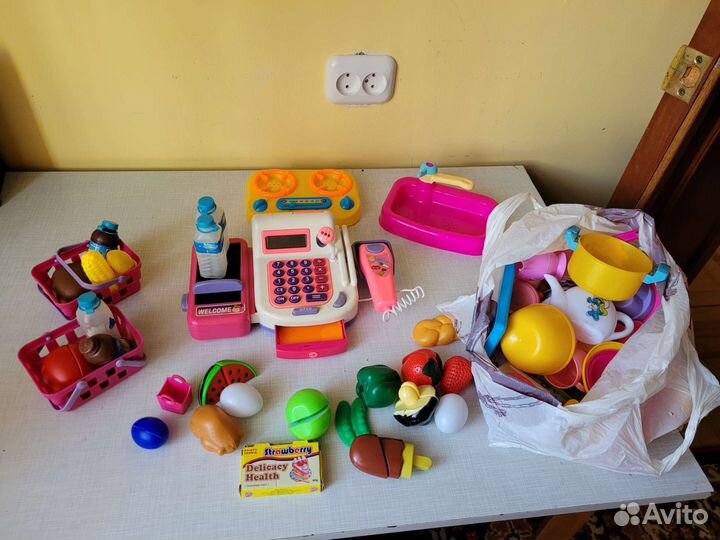 Касса детская с набором продуктов