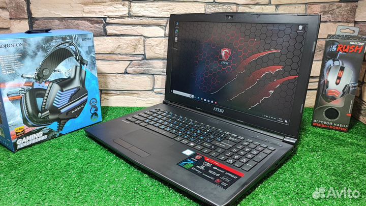 Игровой ноутбук MSI i7 GTX1050