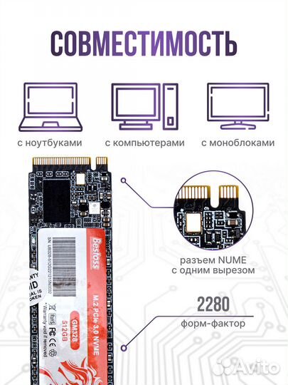 Жесткий диск GM328 NVMe 3.1 512GB