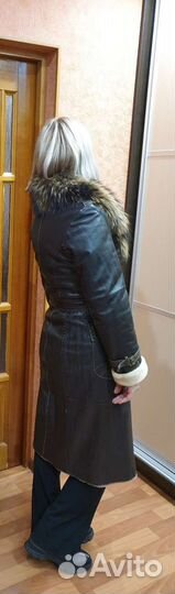 Кожаная дубленка
