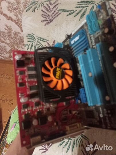 Материнская Плата с процом и памятью видео картой